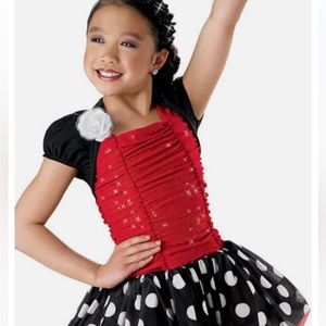 Weissman Dance Costume Skate Jazz Tap “When Your Smiling", girls size 7/8